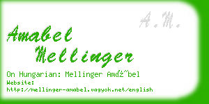 amabel mellinger business card
